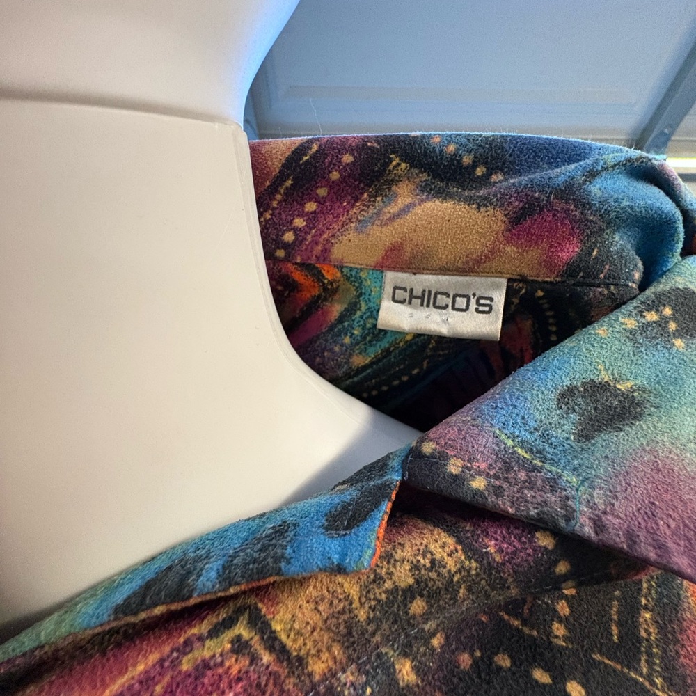 Chico's Multicolor Abstract Jacket - Picture 3 of 3